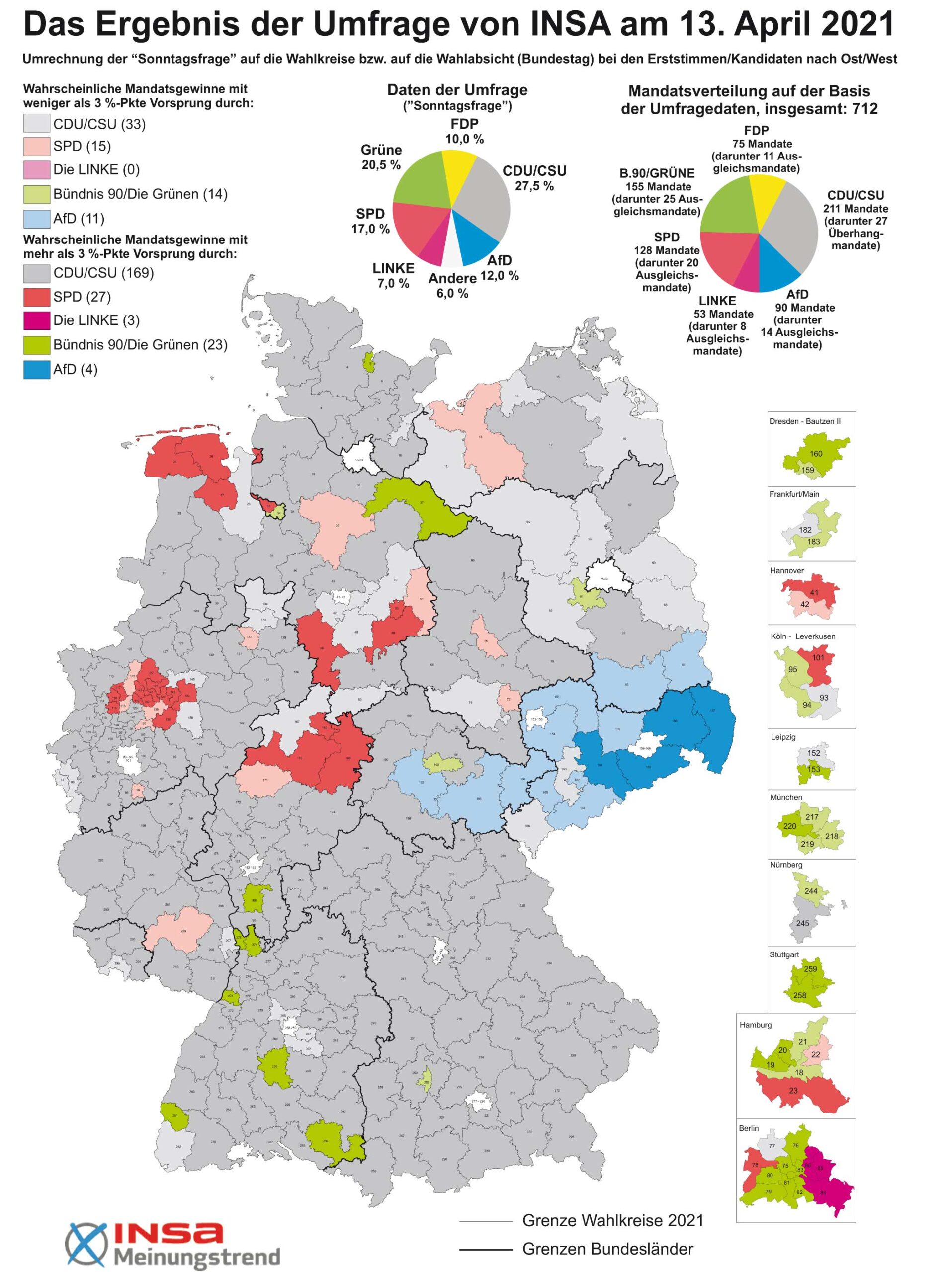 Constituency projections for the 2021 German federal election - Wikiwand 